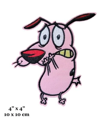 UB Courage The Cowardly Dog Cartoon Character Figure Embroidered Iron On Patch