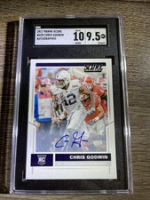 SGC 10 Auto SGC 9.5 Panini Score Chris Godwin Score Rookie Signature Card Auto 