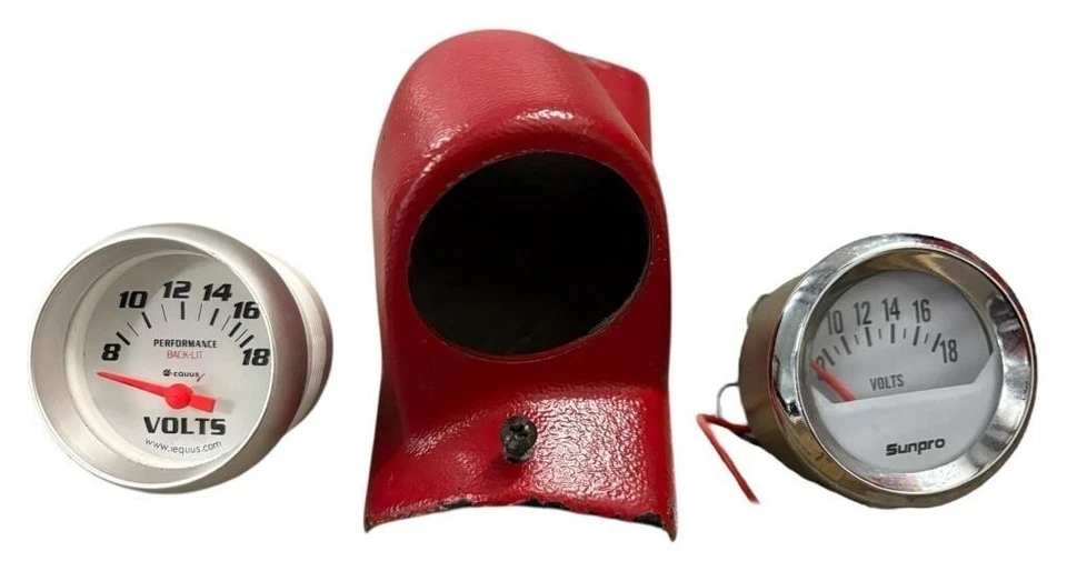 Medidores de Voltios y Soporte - LOTE de 2 Medidores de Voltios y 1 Soporte; Venta Inmobiliaria SIN PROBAR Foto 1 de 4