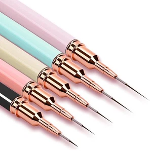 5Pcs Nail Art Liner Brushes Set for Gel Polish, Thin Lines, Fine Drawing, Sizes - Picture 1 of 7