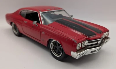Chevrolet Chevy Chevelle SS Jada Dom's rojo rápido y furioso 1 24 diecast Foto 1 de 4