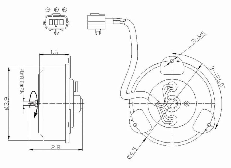 Motor ventilador radiador para 03-06 Honda Accord cupé/sedán V6 HO3116116 Foto 1 de 1