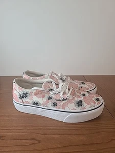 Vans Doheny Pressed Flower Floral Shoes Sneakers Size 9.5 'California Poppy" - Picture 1 of 11