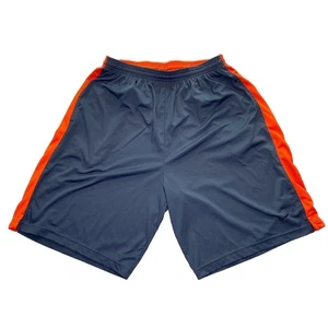 Nike Dri-Fit Herren Large Basketball Shorts grau orange Fitnessstudio Training - Bild 1 von 5