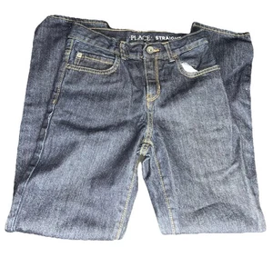 Jeans bambino place taglio dritto ragazzo taglia 10 lavaggio scuro nuovo con etichetta - Foto 1 di 6
