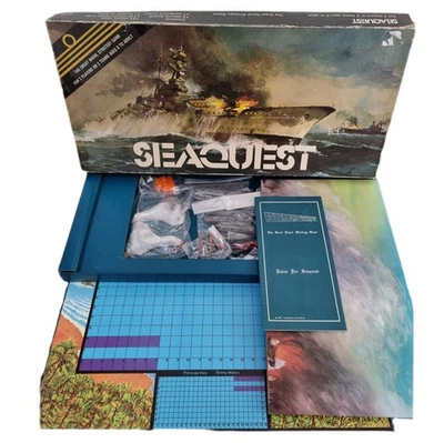 RARE Complete 1975 Vintage Seaquest Battleship Naval War Board Game 70s Toy - Image 1 of 4