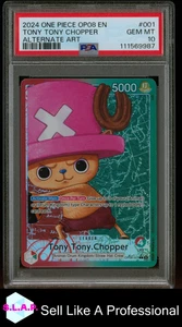 TONY TONY CHOPPER ALTERNATE ART ONE PIECE OP08-TWO LEGENDS 2024 001 PSA 10 - Bild 1 von 2