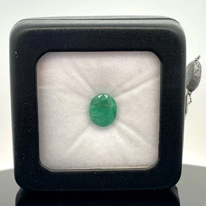 SCHMUCKJAGD SAMMLERSTEIN SMARAGD AAA FACETTIERT CA. 3,95ct. - Bild 1 von 3