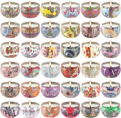 Scented Candles Gifts Set 36 Pack Soy Wax Travel Tin Jar Candles for Home 2.5 OZ - Image 1 of 4
