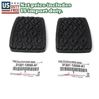 Genuine Clutch Brake Pedal Pad Set Fit Toyota Corolla Levin AE91 CE90 EE90 87–92 - image 1 of 4