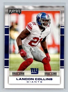 2017 Panini Playoff GOAL LINE Landon Collins New York Giants #60 - Picture 1 of 2