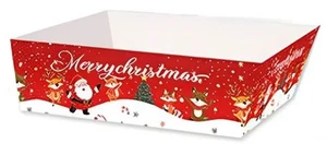 Weihnachten Snackschalen festliche Pappteller für Urlaub Party Leckereien & Dekoration - Bild 1 von 7