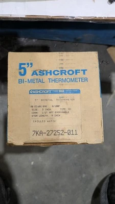 TERMÓMETRO BIMETÁLICO ASHCROFT 50 EI 60 E090 10/150C 7KA-46773-006 Foto 1 de 4