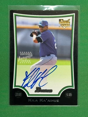 2009 Bowman Baseball Autograph #222 Kila Ka'aihue RC - Image 1 of 2