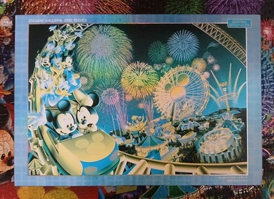 OOP Tenyo Disney Rollercoaster Memory 1000 Pc Jigsaw Puzzle D-1000-360 COMPLETE - Image 1 of 4