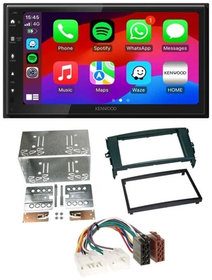 Kenwood MP3 USB DAB 2DIN Bluetooth Autoradio für Toyota Auris 07-12 schwarz - Bild 1 von 4