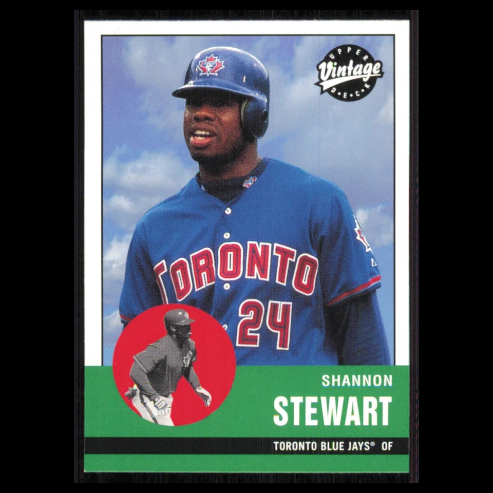 Shannon Stewart #27 2001 Upper Deck Vintage Toronto Blue Jays Baseball Card MLB - Image 1 of 3