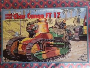 RPM 72200 char RENAULT FT 17 Tourelle Berliet canon 1:72 plastic kit - Foto 1 di 1
