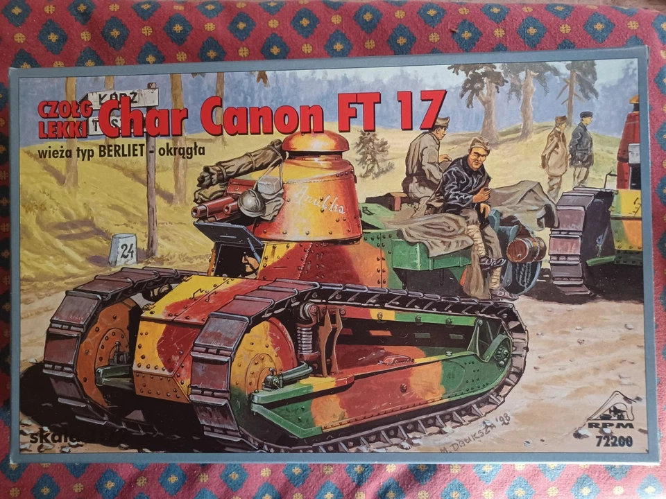 RPM 72200 char RENAULT FT 17 Tourelle Berliet canon 1:72 plastic kit - Immagine 1 di 1