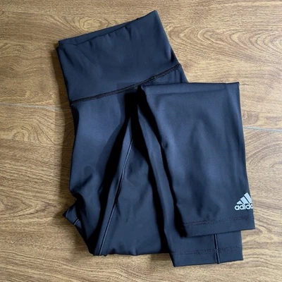 Adidas Mujer Negro Logo Estampado Dobladillo Ropa Activa PullUp Legging Talla L Nuevo sin Etiquetas Foto 1 de 4