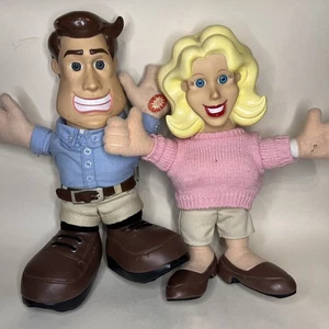 Vintage Mr and Ms Wonderful Funny Talking Dolls See Discription - Picture 1 of 18