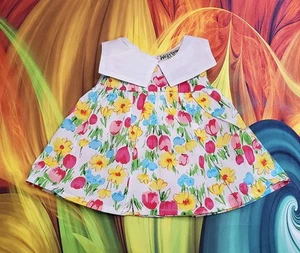 Costruisci un mulino orso vestito primavera fiori orsacchiotto ragazza vestiti floreali vestito 4D - Foto 1 di 2