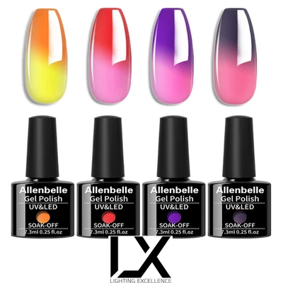 UV-Thermo Nagellack Set | 4 Farben | 21+ Tage Haltbarkeit - Bild 1 von 4