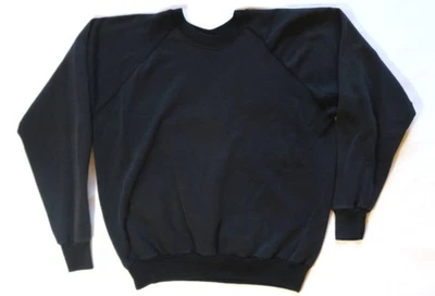 Sudadera Vintage Años 80 En Blanco Negra Desteñida Usada en EE. UU. JE Morgan Brand Grunge Foto 1 de 4