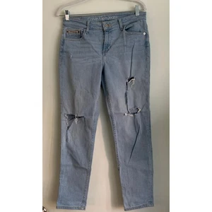 Calvin Klein Ankle Skinny Jeans Distressed Light Wash Damen Gr. 30 - Bild 1 von 8
