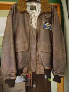 Avirex G1 US Navy leather flying jacket xl - Picture 1 of 9
