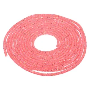 5 Yard 6mm Glitter Sequins Rope Sequins Rhinestone Cord Clear Rose Red - Picture 1 of 5