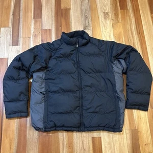 Eddie Bauer WeatherEdge Mens Down Puffer Parka Jacket 3XL TALL Black Gray - Picture 1 of 13