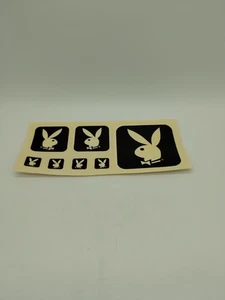Vintage Play Boy Bunny Window Glass Decals Car Auto Truck Playboy  - Picture 1 of 8