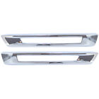 Pair Front Fog Lamp Chrome Trim Bezel Fit For 13-16 Mercedes X166 GL350/450/550