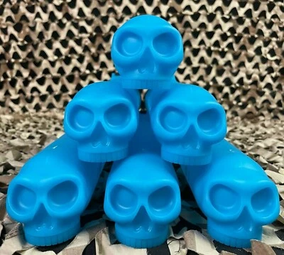 NEW HK Army (6 Pack) 150 Round Skull Paintball Pod - Teal