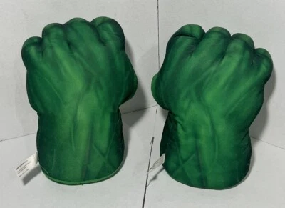 Hulk Smash Fists Superhero Gloves Smash Hands Big Soft Plush Hero incredible - Image 1 of 2