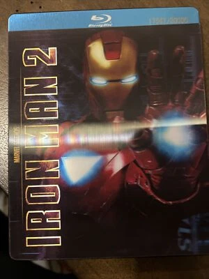 Iron Man 2 Metalpak / Steelbook (Blu-ray, DVD, 2010, 3 Disc) Lenticular Numbered Foto 1 de 4