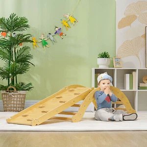 4 In 1 Toddler Climbing Toys Indoor with Arch Climber, Ramp, Cushion - Picture 1 of 11