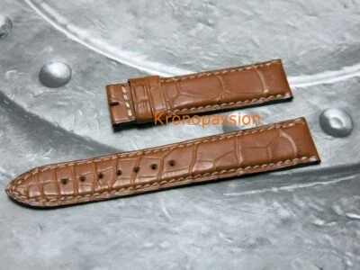 Jaeger-LeCoultre Brown Cognac Alligator Strap 17mm by 16mm OEM New ! - Image 1 of 3