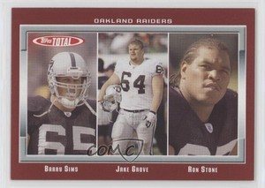 2006 Topps Total Total Red Barry Sims Jake Grove Ron Stone #14
