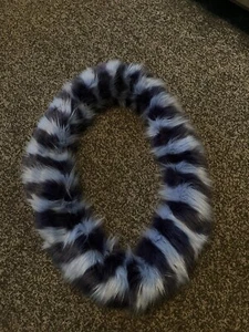 Designer Charlotte Simone Scarf - Infinity Scarf - Blue Stripe - Stunning - Picture 1 of 2