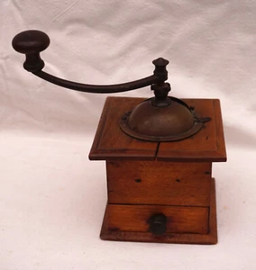 PEUGEOT Coffee Grinder Pepper Wood Iron 1900's France - Picture 1 of 9