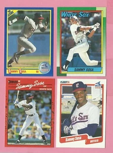 KONVOLUT 4 VERSCHIEDENE 1990 SAMMY SOSA ROOKIES NM-MT JJ - Bild 1 von 1