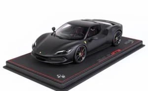 BBR 1:18 Ferrari 296 GTB Matt Black mit Display Case Limited 32 pcs - Bild 1 von 3