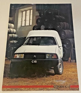 Brochure de vente CITROEN  C15*  - Juillet 1985 - Bel Etat. - Picture 1 of 4