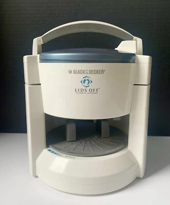 Abridor de tarros eléctrico automático con tapas Black & Decker modelo JW200 probado trabajo Foto 1 de 4