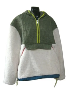 UGG IGG SHERPA HALF ZIP WOMEN PULLOVER SIZE EXTRA LARGE NATRUAL MULTI - Picture 1 of 7