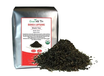  Органический рассыпчатый чай Bohea Lapsang черный чай премиум-класса 1,00 фунта в пакетике - Изображение 1 из 4