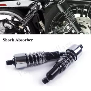 Chrome 10.5" Shock Absorbers Progressively Kit For Harley Sportster Touring FLHR - Picture 1 of 9