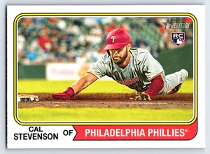 2023 Topps Heritage High Number #508 Cal Stevenson RC Phillies Baseball Card - Picture 1 of 2